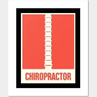 Retro Chiropractor Chiropractic Spine Poster Posters and Art